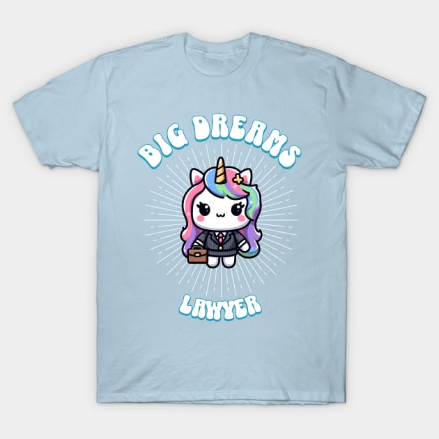 Big Dreams Lawyer Unicorn T-Shirt by Pink & Pretty